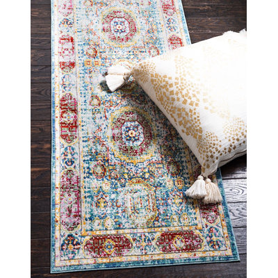 Tapis crème / bleu Donminique