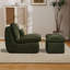 Fauteuil d'appoint rembourré avec repose-pieds Modern-998673942
