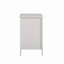 Table de chevet blanche moderne à 3 tiroirs avec station de charge USB et prises de courant