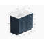 Meuble-lavabo simple avec plateau en quartz Disar-122120488-122120485