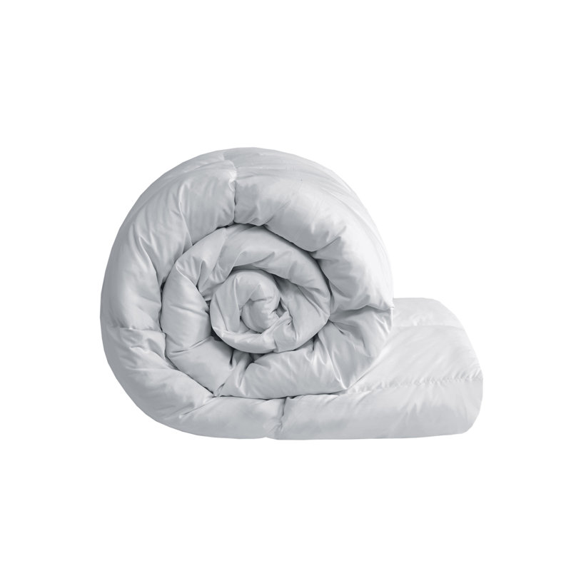 Édredon surdimensionné en duvet d'oie et surdimensionné, Édredon simple / simple TG, Gris clair