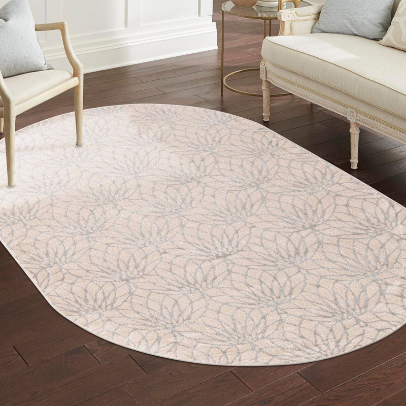 Glitzy Ikat Indoor Rug, Oval 7'10" x 10'