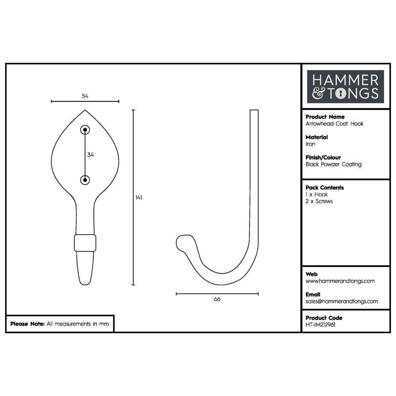 Iron Wall Wall Hook