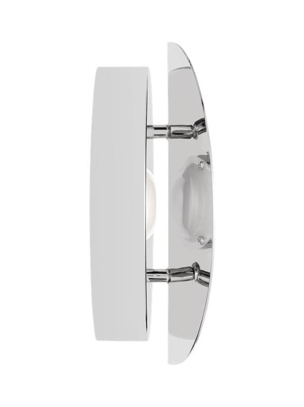 Dottie 1 - Light LED Flush Mounted Sconce, Polished Nickel, Polished Nickel