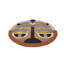 Hand Tufted Abstract Area Rug in Orange/Black/Gold/Purple-57906924