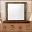 Miroir à finition noyer