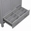 Meuble-lavabo de 30 po avec lavabo simple, meuble-lavabo encastré, armoire de rangement avec 2 portes et un tiroir, fermeture en douceur, rangement multifonctionnel, structure en bois massif-120330020
