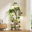 63" Tall Plant Stand Indoor with Grow Lights, Brown