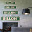 Plaque de rue Dillon en aluminium 7 po x 30 po