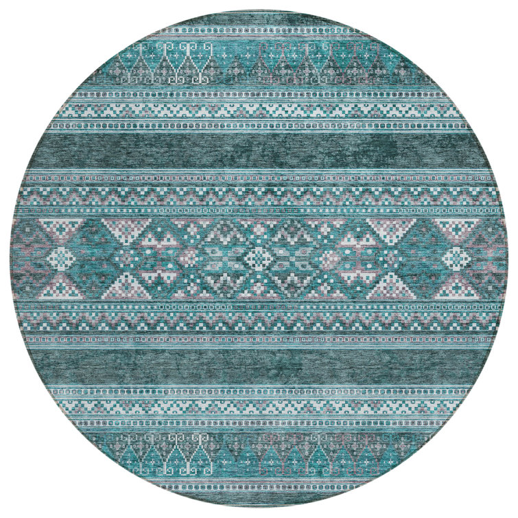 Naheda Washable Southwestern Indoor / Outdoor Rug