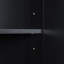 Grande armoire de salle de bain avec quatre portes, grand espace de rangement ouvert, armoire de rangement supérieure