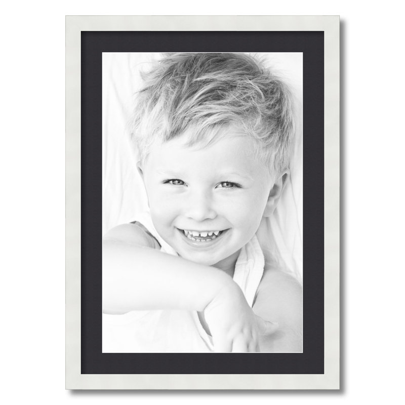 Cadre pour photo simple 16 po x 24 po en bois mat, Noir