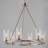 Hiddenite 6 - Light Dimmable Wagon Wheel Chandelier-85039506