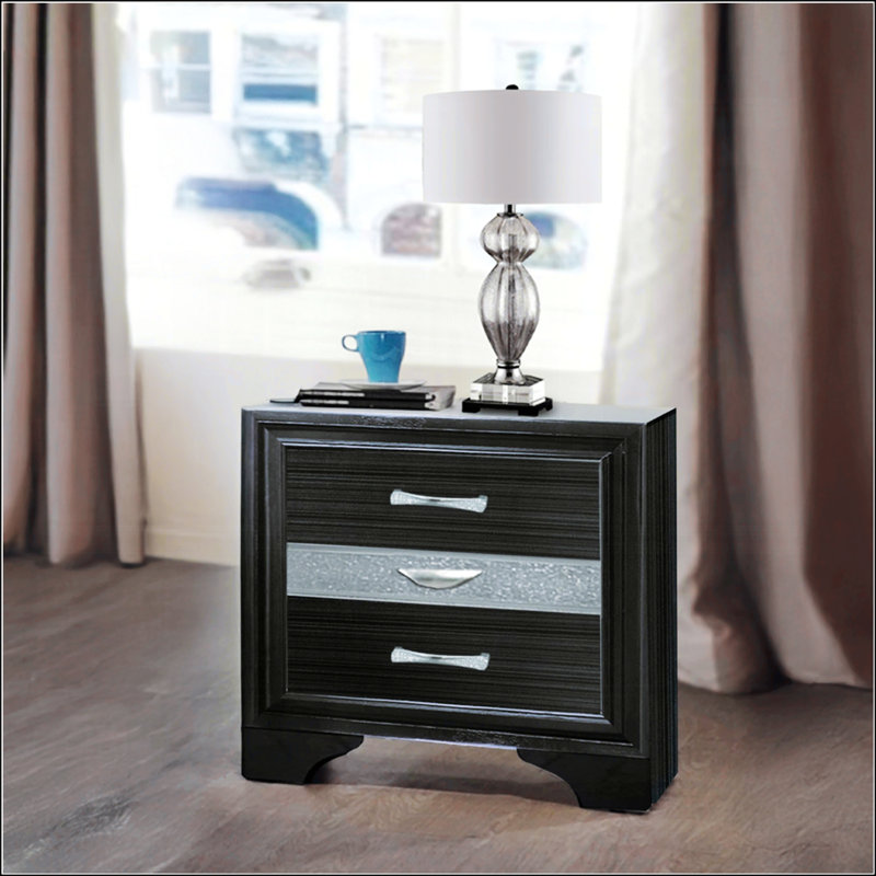 Table de chevet contemporaine avec rangement