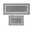 Tapis de bain réversible en microfibre touffetée à poils longs-893714843-893714842