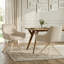46 cm H Linen Low Back Armchair in Beige-418286129