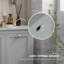 Armoire de trieur de linge inclinable, organisateur de rangement de salle de bain avec panier inclinable à deux compartiments