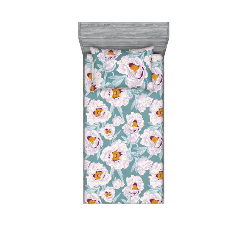 Drap-housse et taie décorative Ambesonne, Twin Sheet Set with 1 Pillowcase