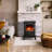 Winston Porter 15" Freestanding Fireplace Stove Heater With Realistic Flame For Home Office With Realistic Log Flame Effect, Adjustable Flame Effect/Brightness/Heating Mode, Overheating Safe Design