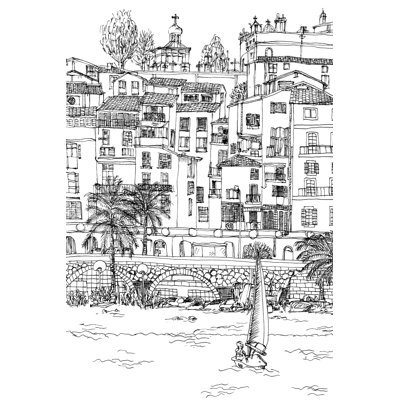 " B&W City Scene V " by Melissa Wang
