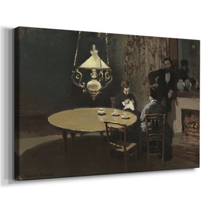 Interior, after Dinner (Intérieur, après dîner)-Claude Monet-Gallery Wrapped Canvas-1868–1869