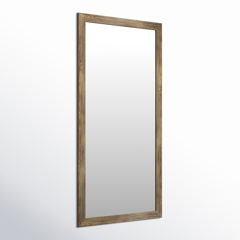 Miroir de salle de bain / meuble-lavabo rustique Deweyville, 78 po x 39 po, Brun