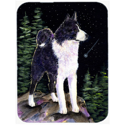 Red Barrel Studio® Bernadeta Karelian Bear Dog Glass Cutting Board