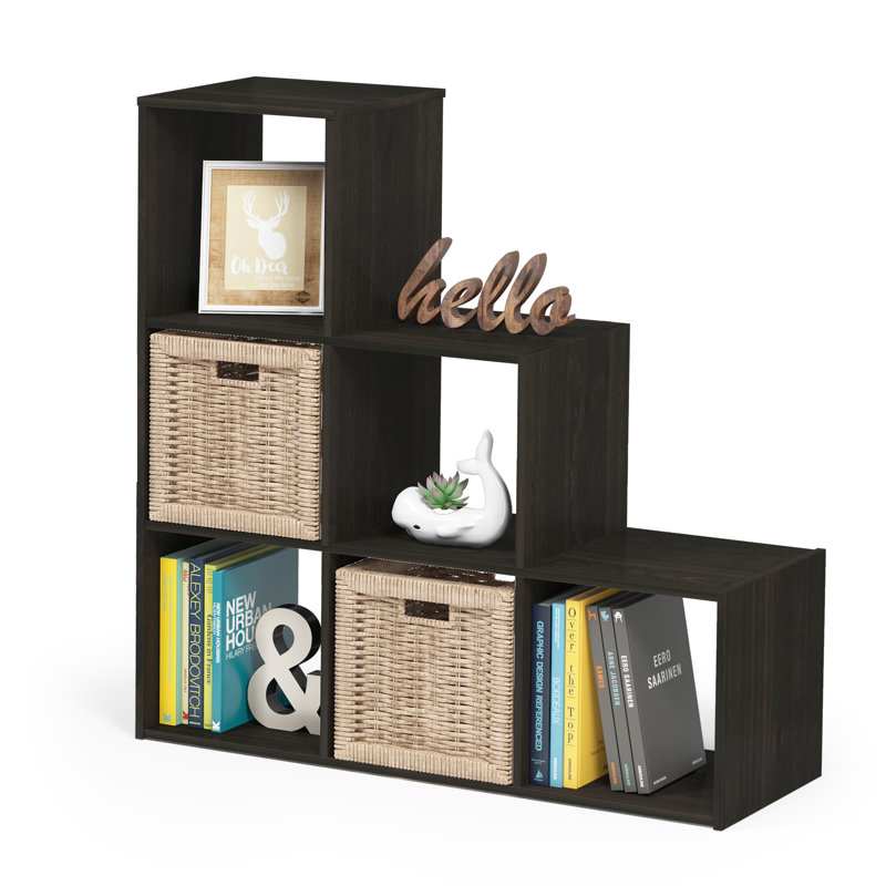 Bibliothèque pour marches H 35,87 "x l 36,42" Anzalone, Espresso