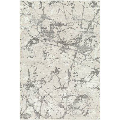 Imauri Light Silver Machine Washable Area Rug