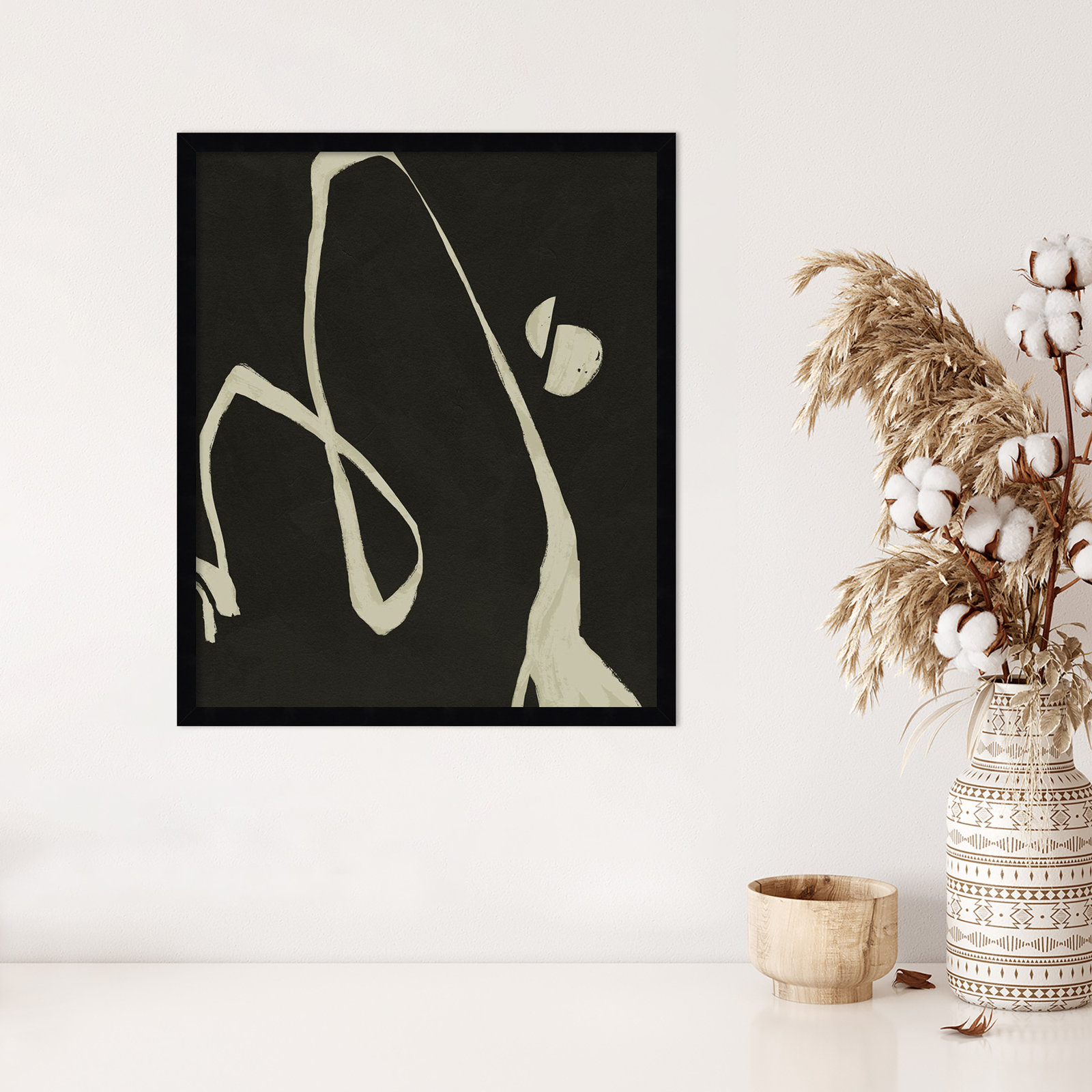 Neutral Spring II Print by Jacob Green, Black, 25" H x 21" W x 1" D
