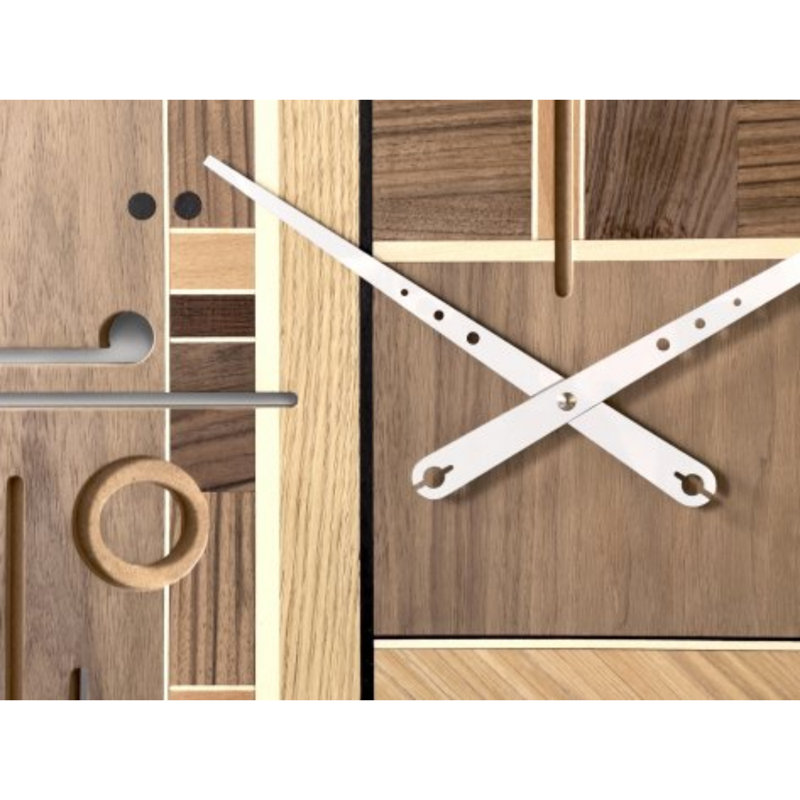 Carron Wood Wall Clock, Dark Brown