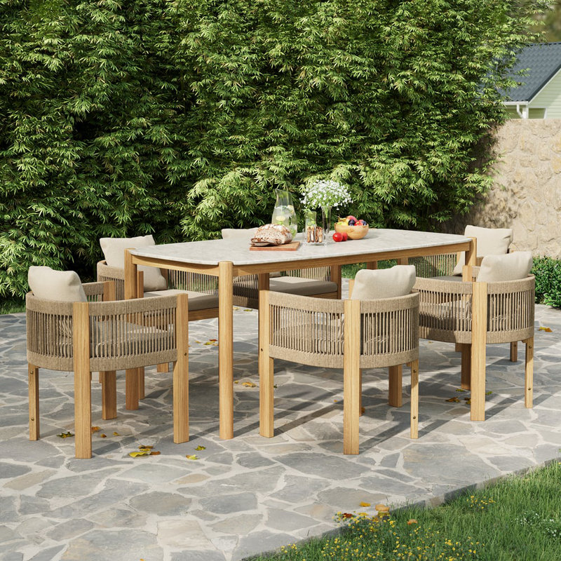 Ensemble repas d'extérieur 7 pièces Boheva