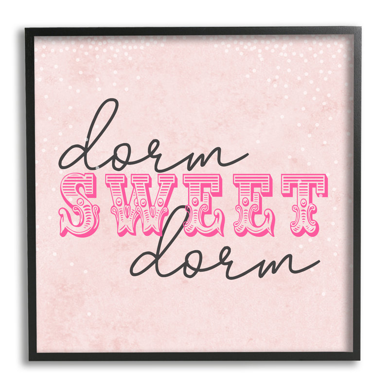 «Sweet Dorm», art texturé giclée sur bois par Sundance Group, H 12 po x l 12 po x P 1,5 po, Giclée encadrée blanc bord de mer