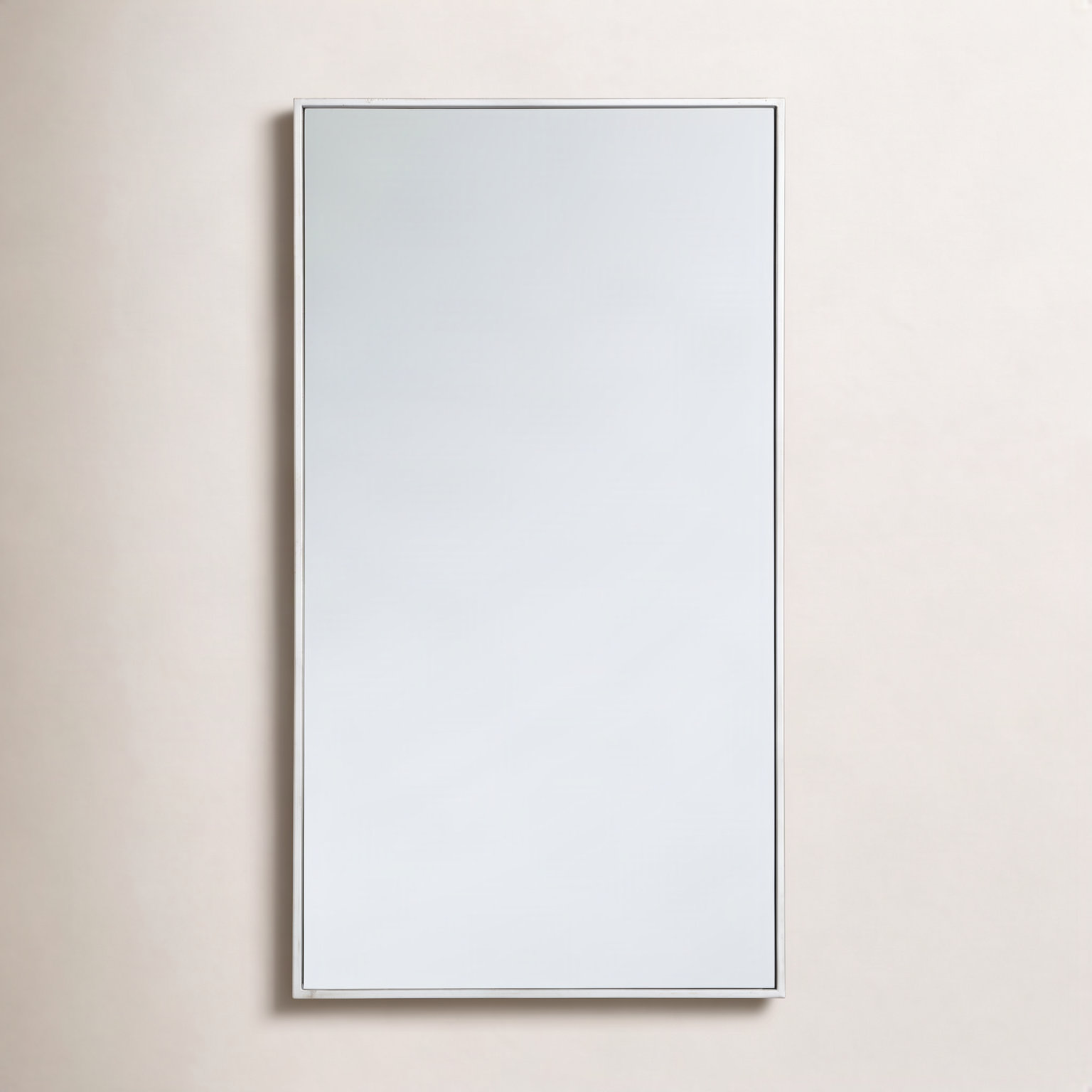 Sabine Metal Rectangle Wall Mirror, 36" x 20", Silver