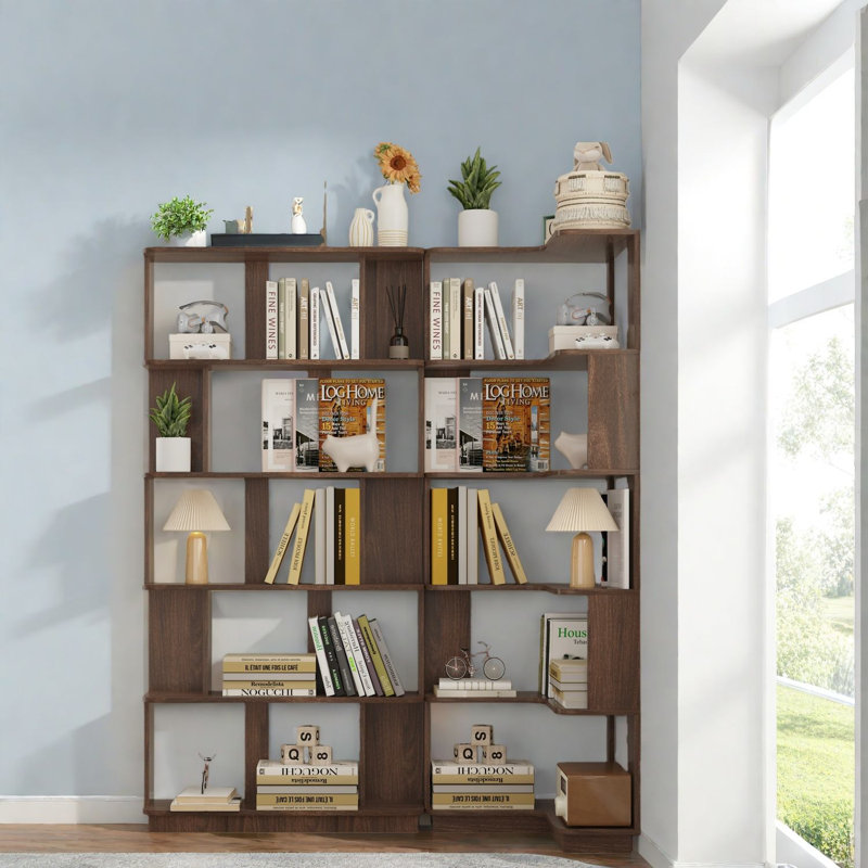 Bibliothèques modernes et multifonctionnelles, conception en MDF, peu encombrant