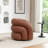 Coyle Artificial Leather Swivel Barrel Chair-1610020317