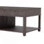 Table basse à plateau relevable avec compartiment caché, tablette ouverte et bureau réglable-129222916