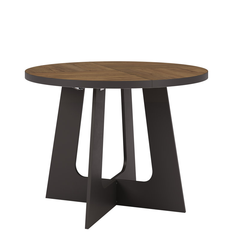 Extendable Dining Table, Dark Wood