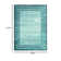 Ombre Border Plush Area Rug – Velvety Gradient Accent with Non-Slip Base