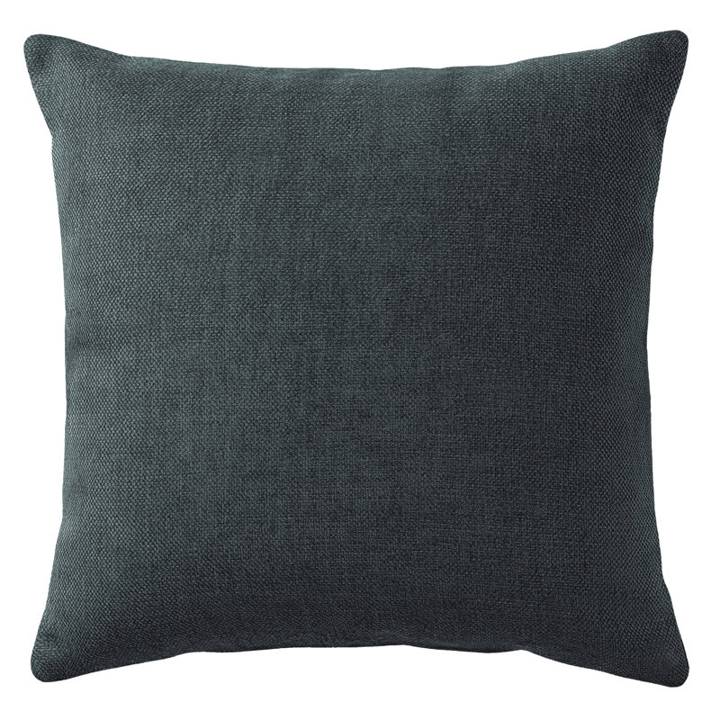 Housse de coussin en chenille douce, Bleu gris