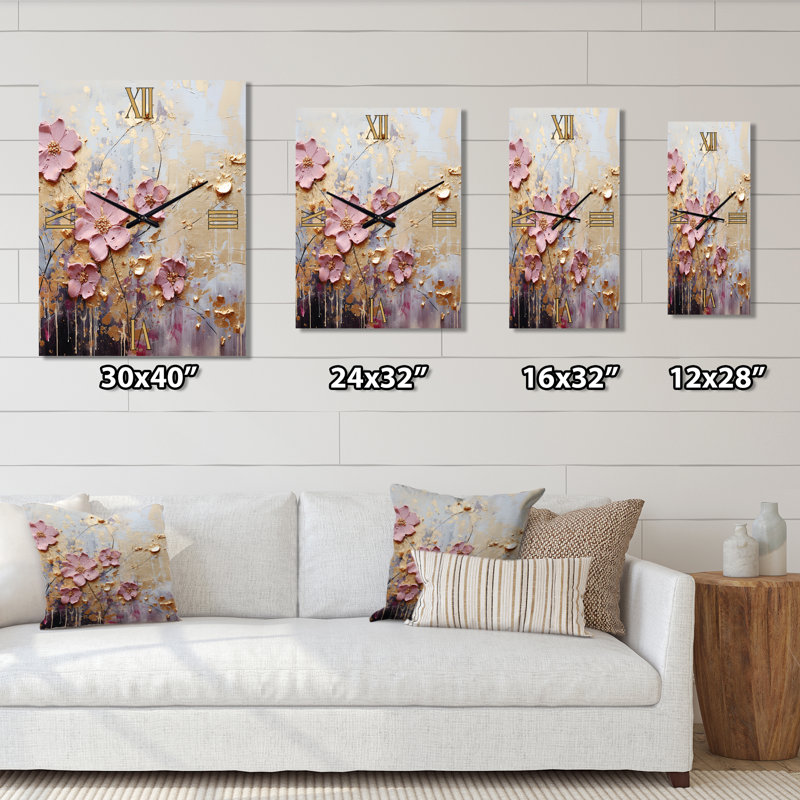 Horloge murale Yawkey - Cherry Blossom, Grand