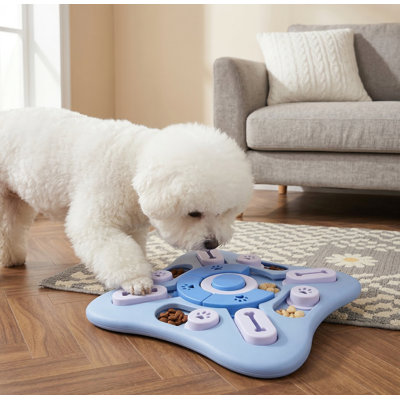 Interactive Dog Puzzle Toy with Squeaky, Mentally Stimulating, for Large/Medium/Small Smart Dogs & Cats