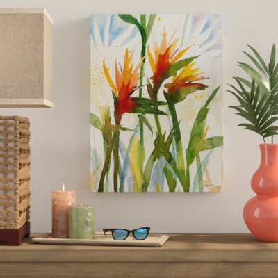 « oiseaux of paradise », reproduction d’art sur toile