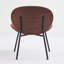 Chaise longue en cuir noir Mid-Century