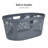  40L Laundry Basket, Clothes Hamper, Ventilated, Plastic, 23"L x 14.5"W x 10.5"H, 2 Pack-73409545