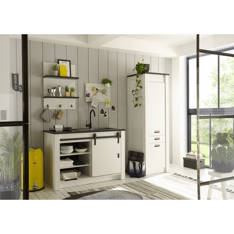 201cm Kitchen Pantry, White