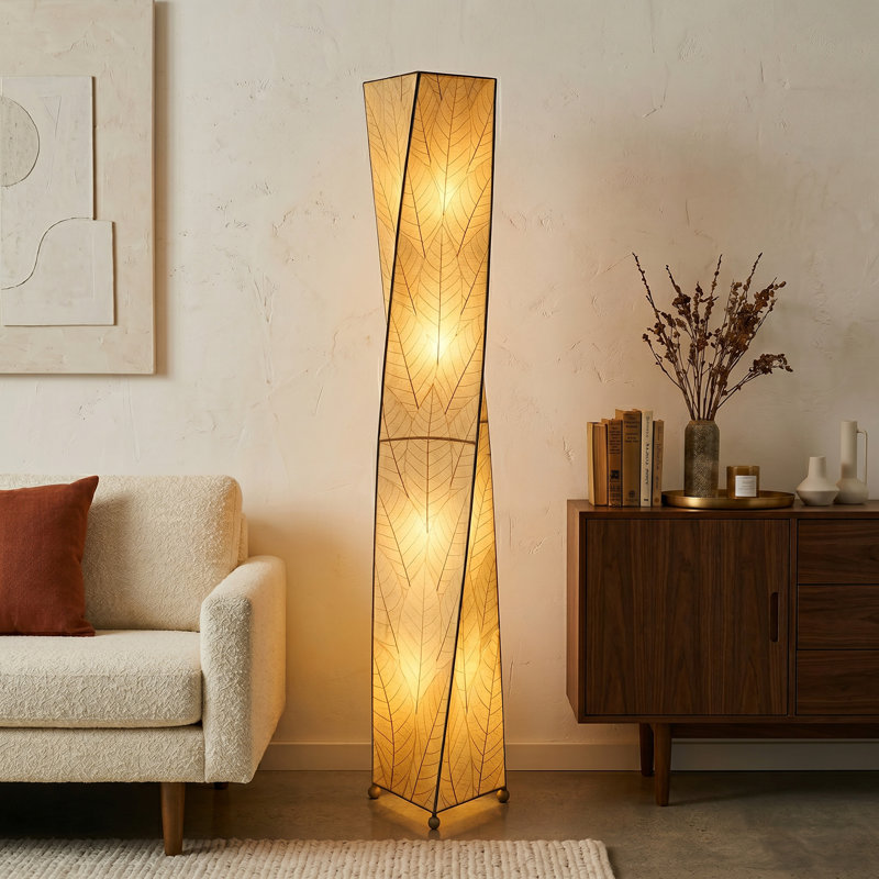 Gertie 72'' Novelty Floor Lamp, Natural