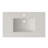 37" Acrylic Rectangular Bathroom Drop-in Sink With Overflow