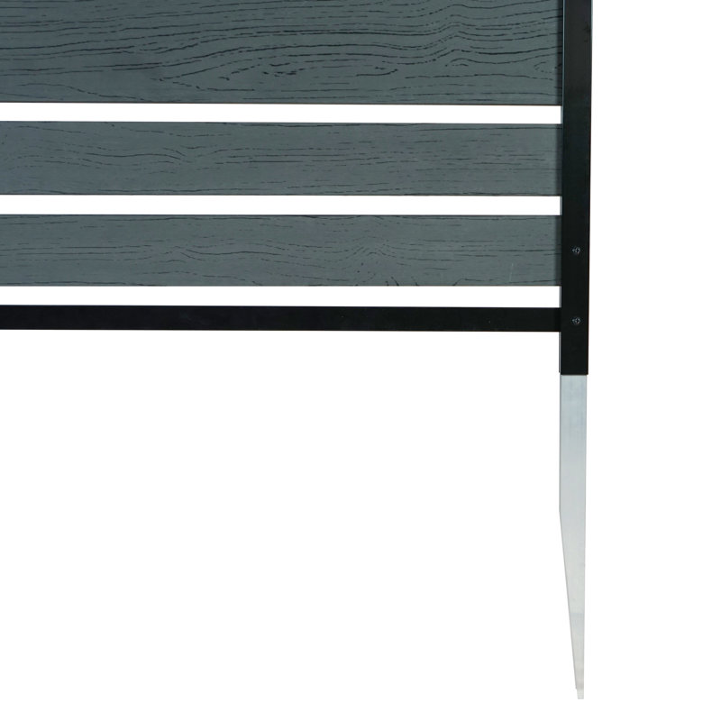 Vienna Charcoal WoodTek Vinyl Privacy Screen Panels