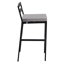 Tabouret de patio avec structure en aluminium thermolaqué et coussin amovible, collection Chelsea-106484839